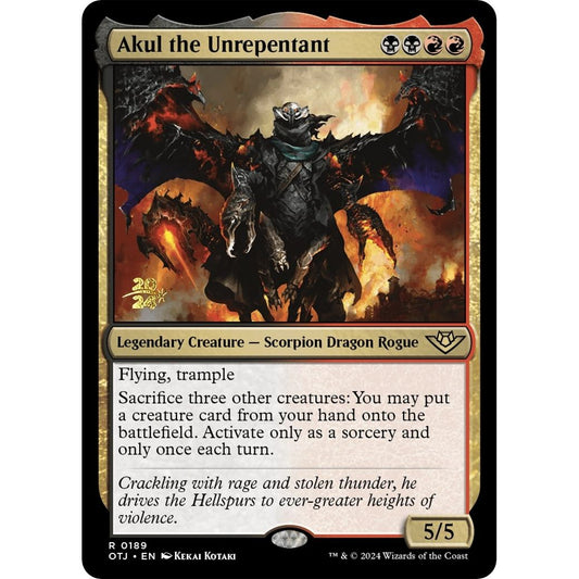 Image for Akul the Unrepentant (189) (PRE) - Magic: The Gathering