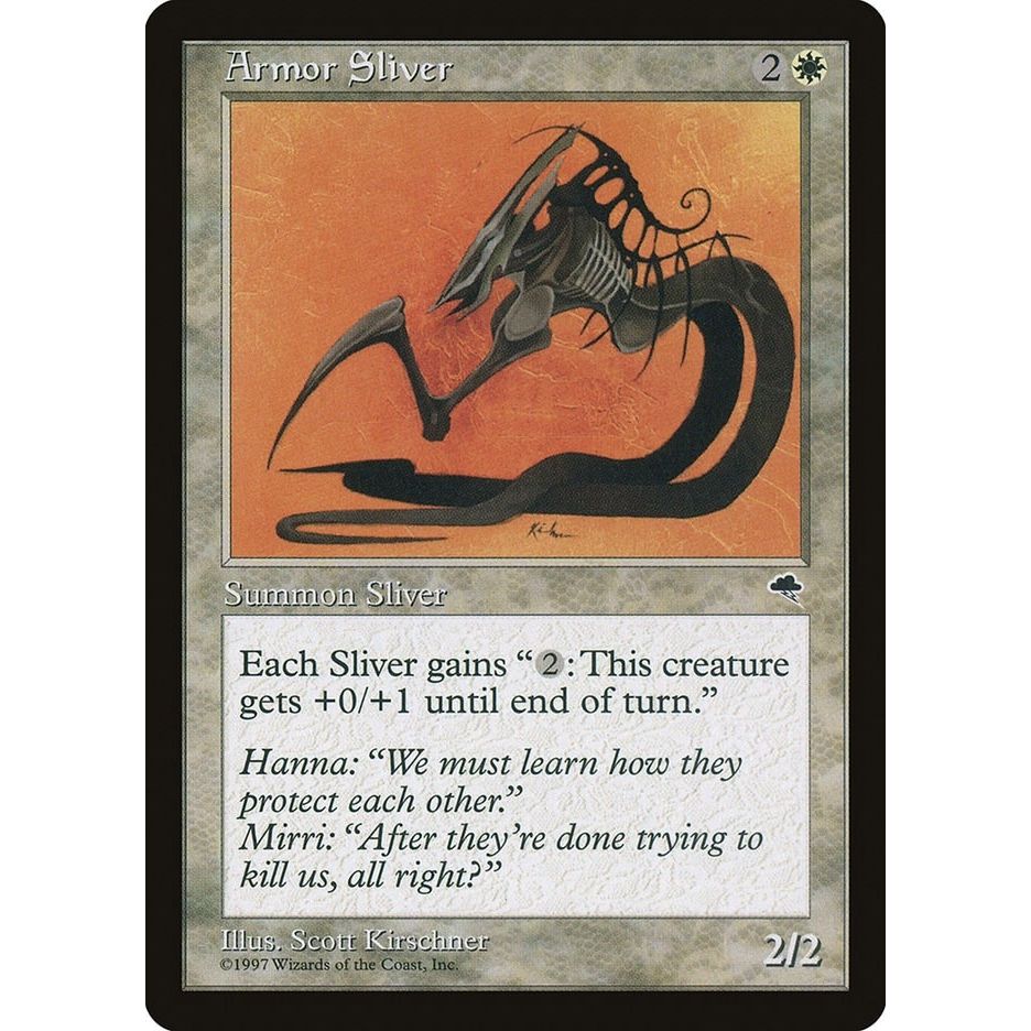 Image for Armor Sliver (4) (TMP) - Magic: The Gathering