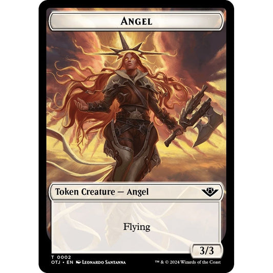Image for Angel Token (2) (OTJ) - Magic: The Gathering