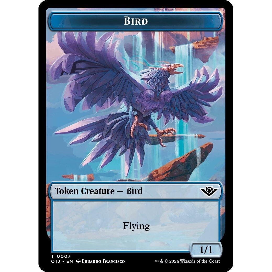 Image for Bird // Plot Double-Sided Token (7 // 20) (OTJ) - Magic: The Gathering
