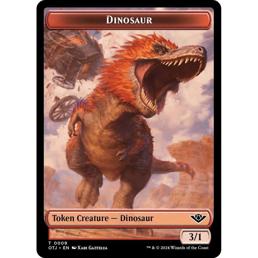 Image for Dinosaur Token (9) (OTJ) - Magic: The Gathering