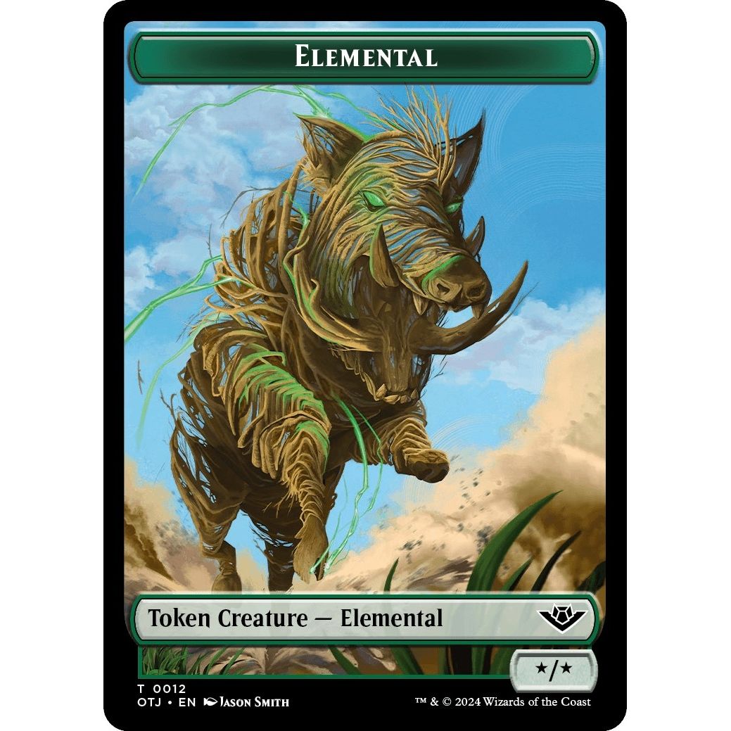 Image for Elemental Token (12) (OTJ) - Magic: The Gathering