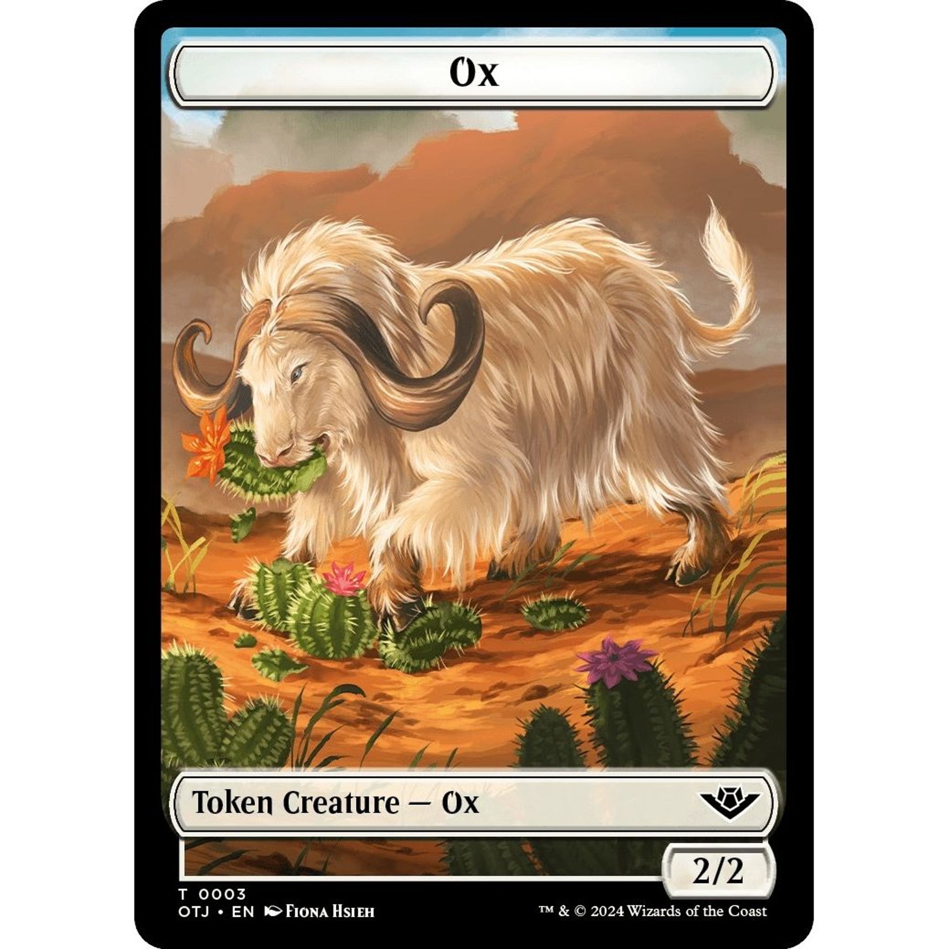 Image for Ox // Plot Double-Sided Token (3 // 20) (OTJ) - Magic: The Gathering
