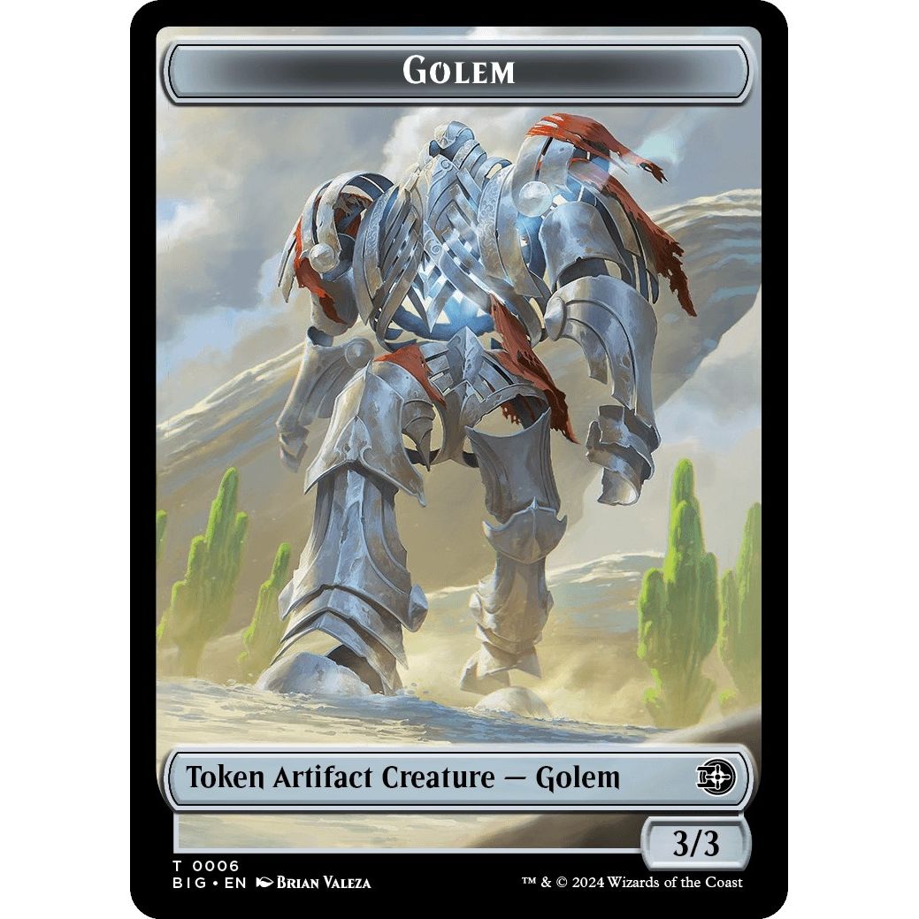 Image for Golem Token (6) (BIG) - Magic: The Gathering
