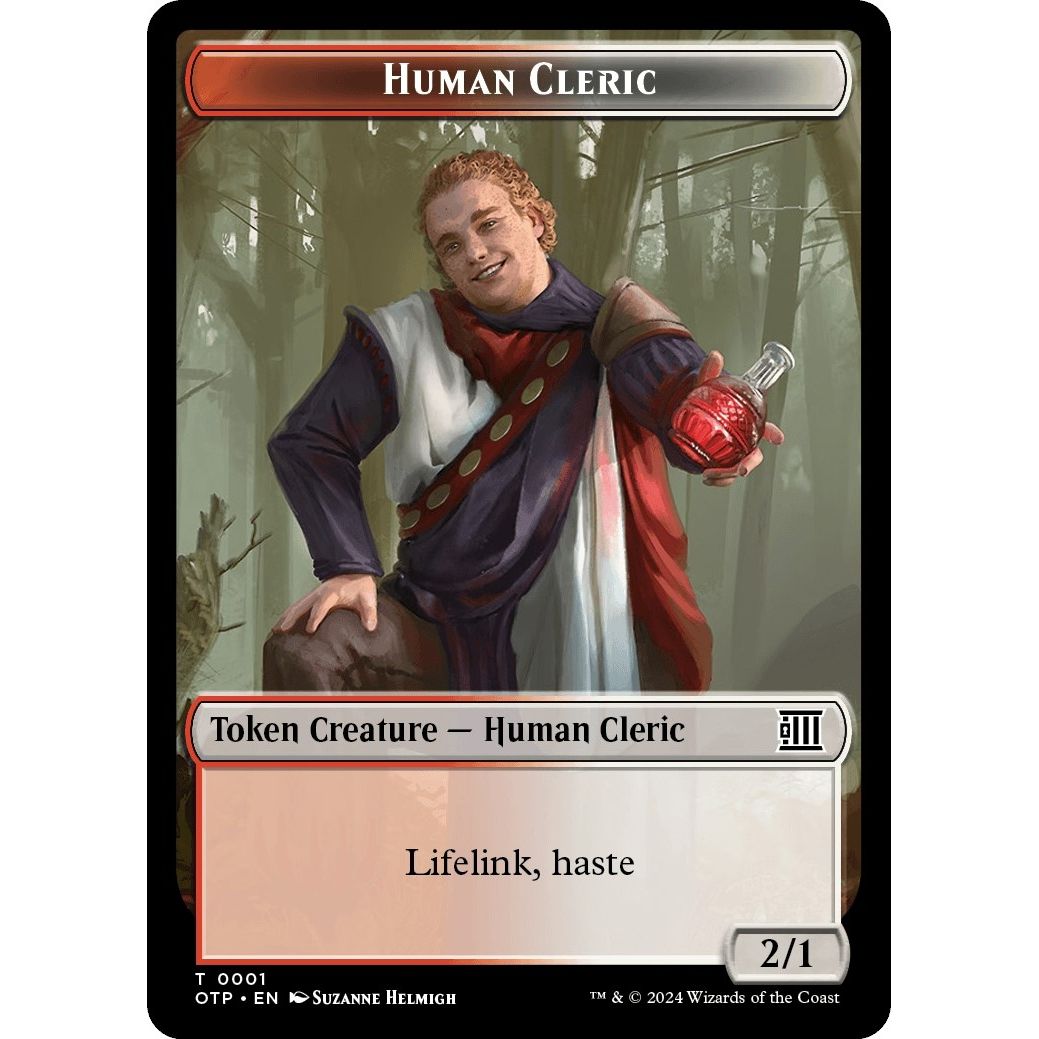 Image for Human Cleric Token (1) (OTP) - Magic: The Gathering