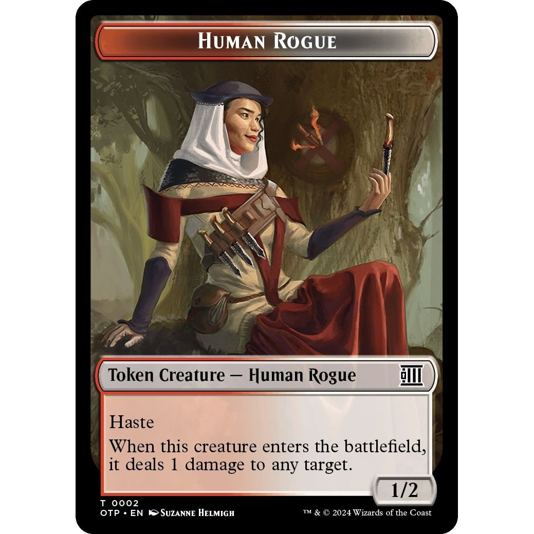 Image for Human Rogue Token (2) (OTP) - Magic: The Gathering