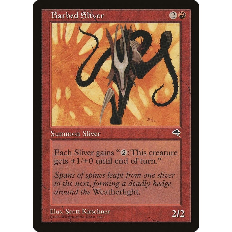 Image for Barbed Sliver (163) (TMP) - Magic: The Gathering