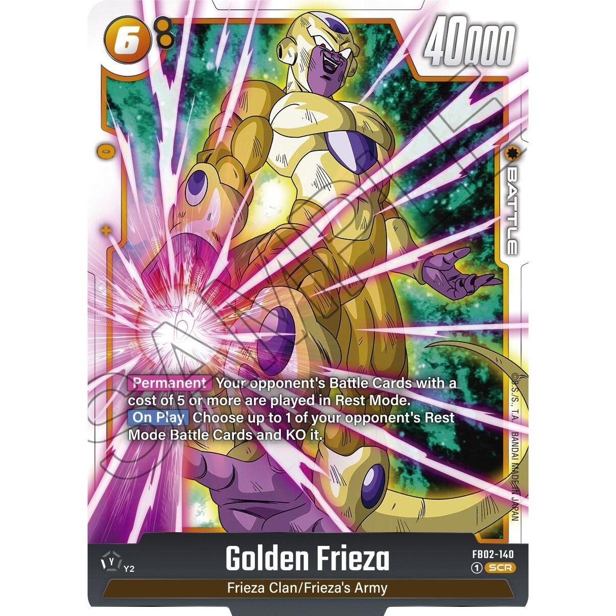 Image for Golden Frieza (FB02-140) (FB02) - Dragon Ball Super: Fusion World