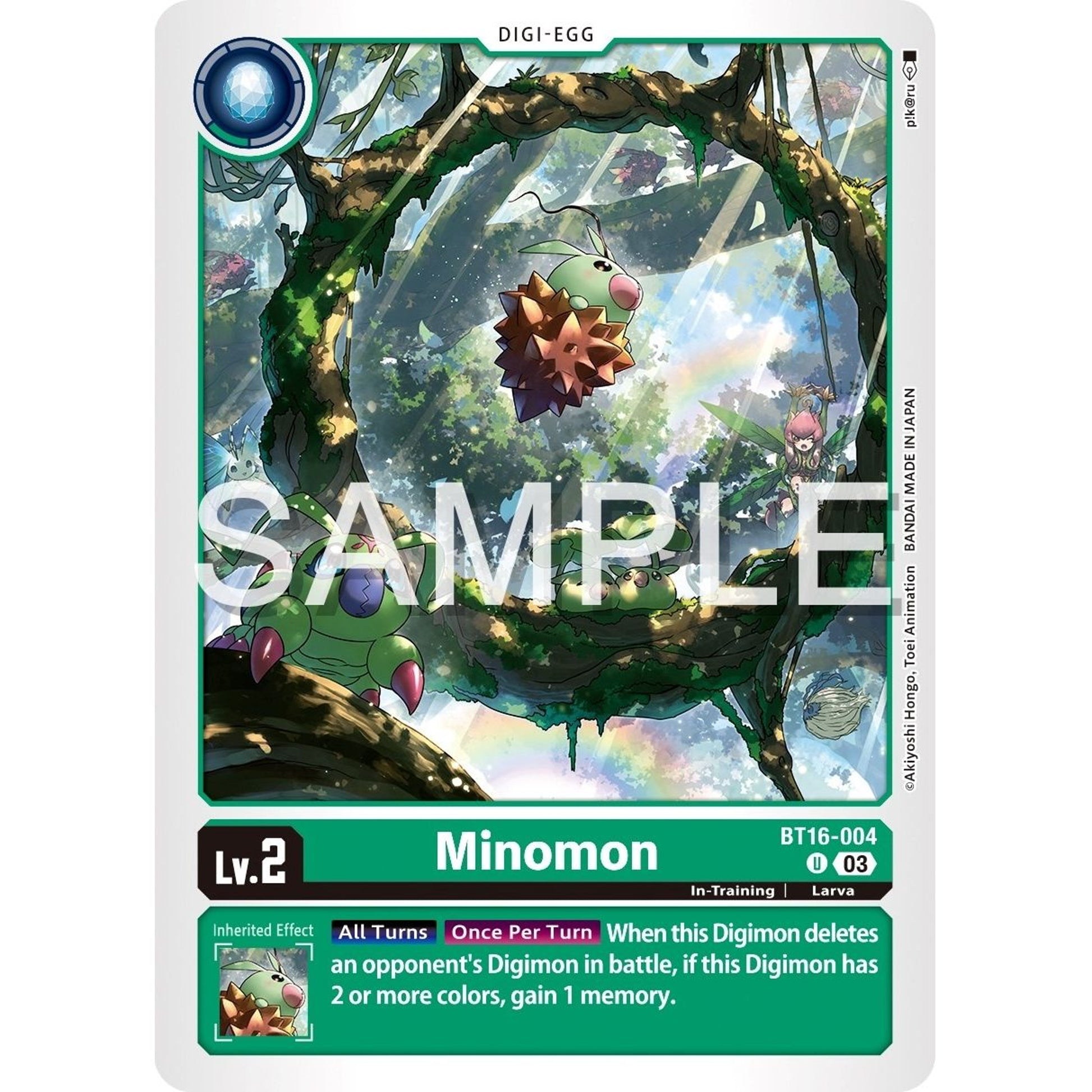 Image for Minomon (BT16-004 U) (BT16) - Digimon Card Game