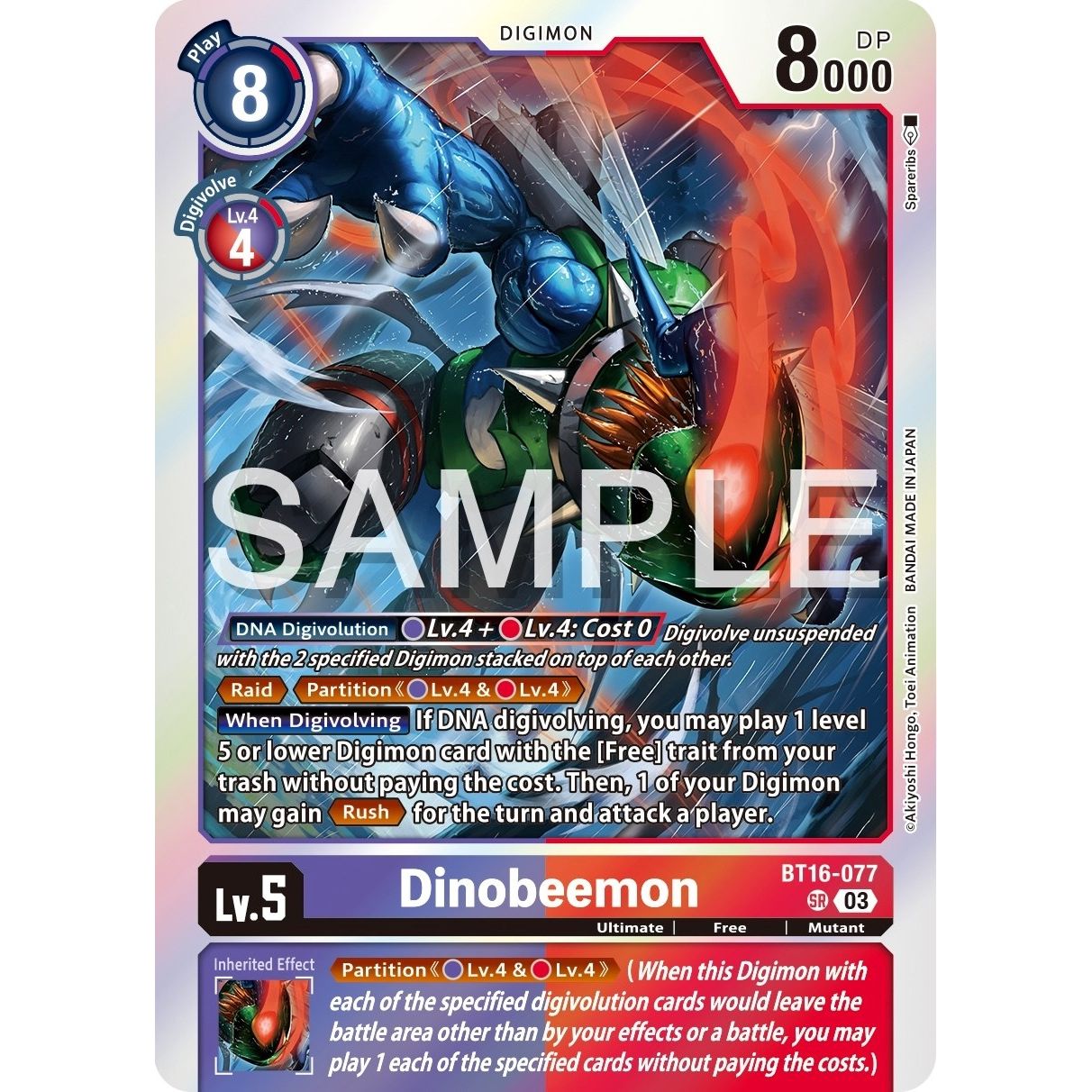 Image for Dinobeemon (BT16-077 SR) (BT16) - Digimon Card Game