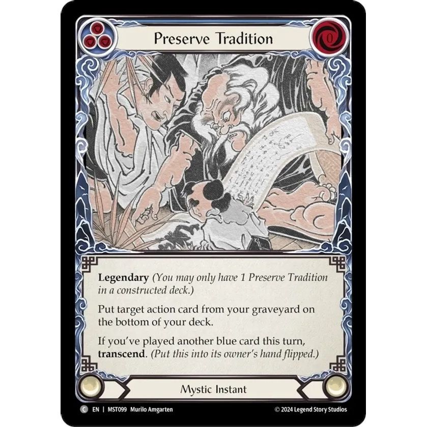 Image for Preserve Tradition // Inner Chi (MST099) (MST) - Flesh and Blood TCG