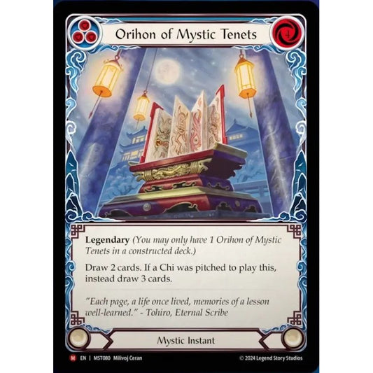 Image for Orihon of Mystic Tenets (MST080) (MST) - Flesh and Blood TCG