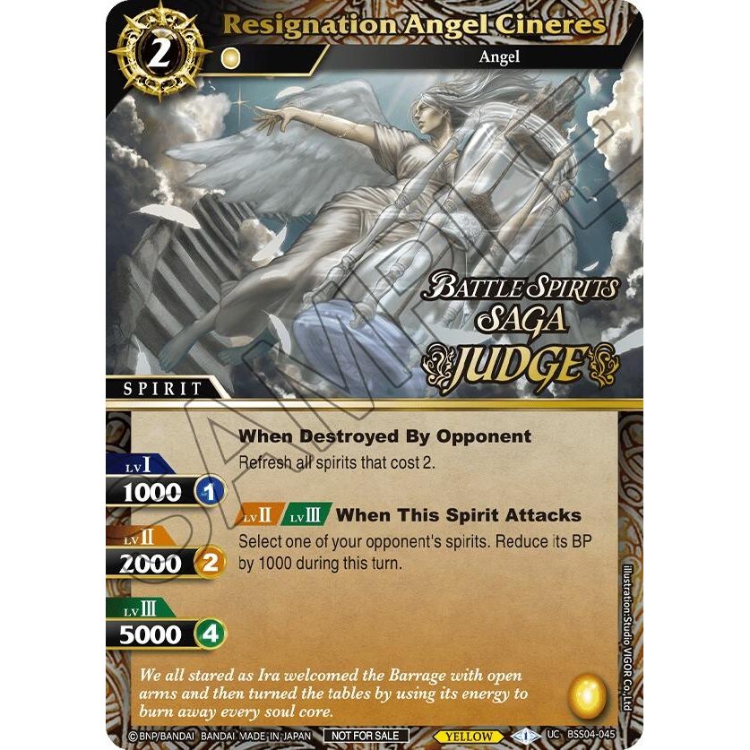Image for Resignation Angel Cineres (Judge Pack 2024 Vol. 1) (BSS04-045) (LEP) - Battle Spirits Saga