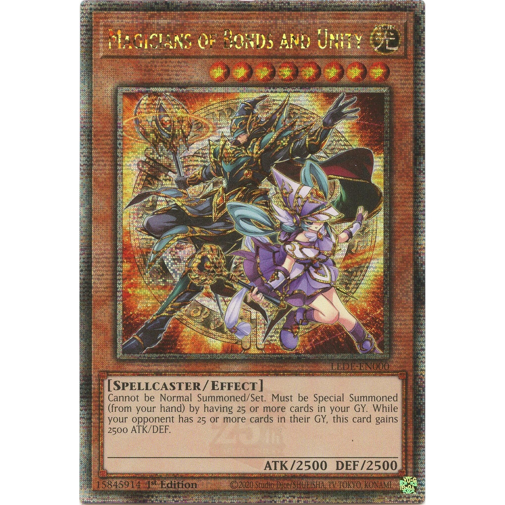 Image for Magicians of Bonds and Unity (Quarter Century Secret Rare) (LEDE-EN000) (LEDE) - YuGiOh