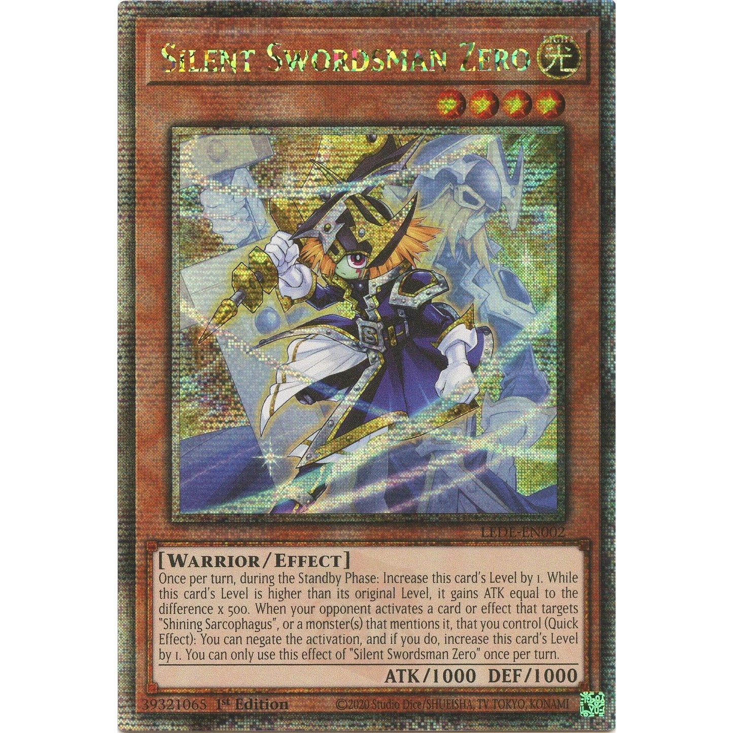 Image for Silent Swordsman Zero (Quarter Century Secret Rare) (LEDE-EN002) (LEDE) - YuGiOh