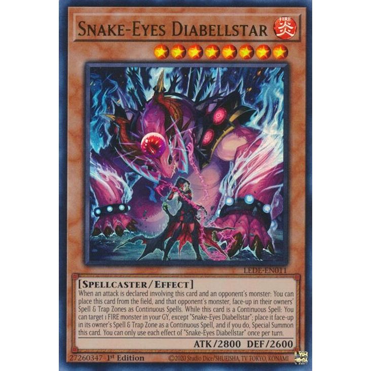Image for Snake-Eyes Diabellstar (LEDE-EN011) (LEDE) - YuGiOh