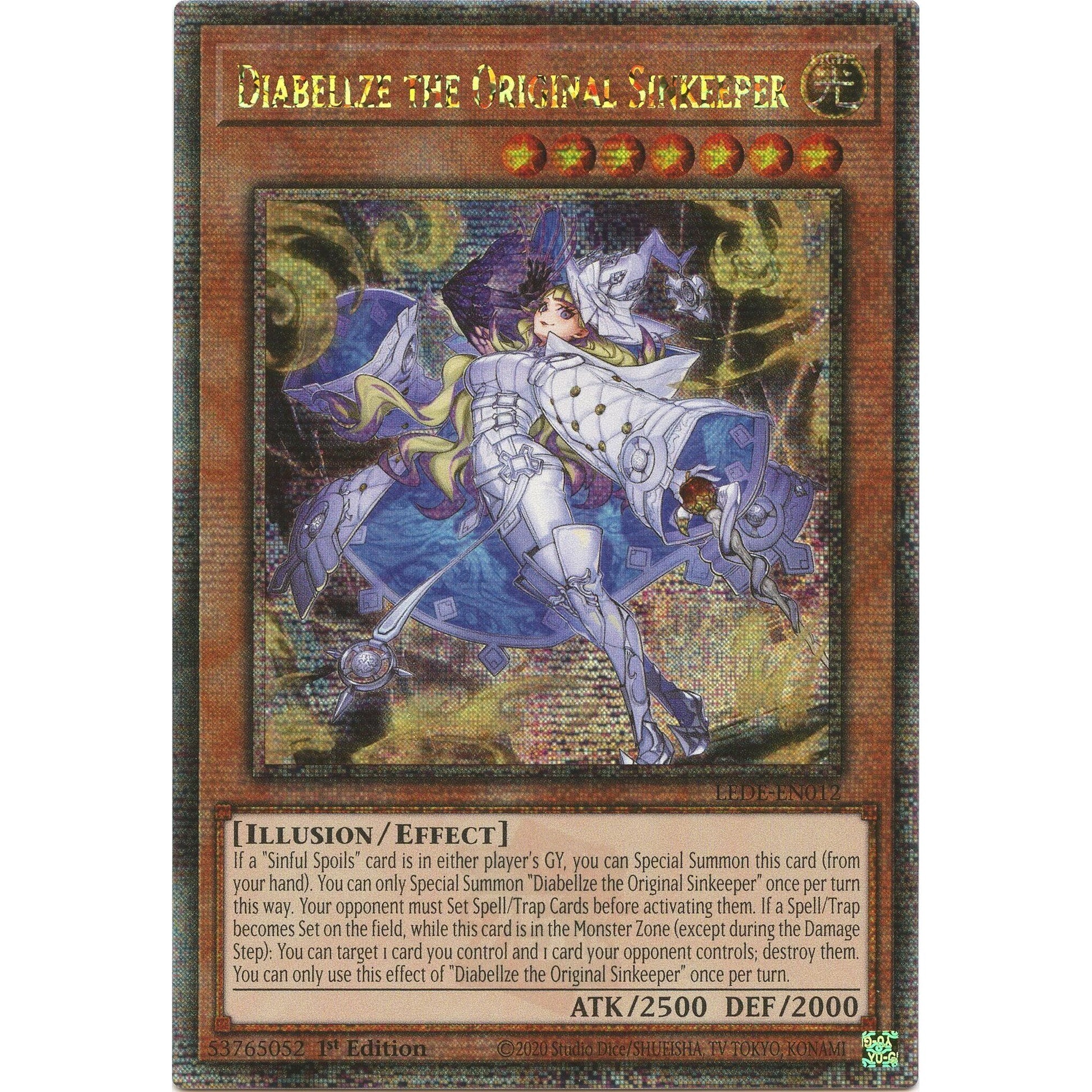 Image for Diabellze the Original Sinkeeper (Quarter Century Secret Rare) (LEDE-EN012) (LEDE) - YuGiOh