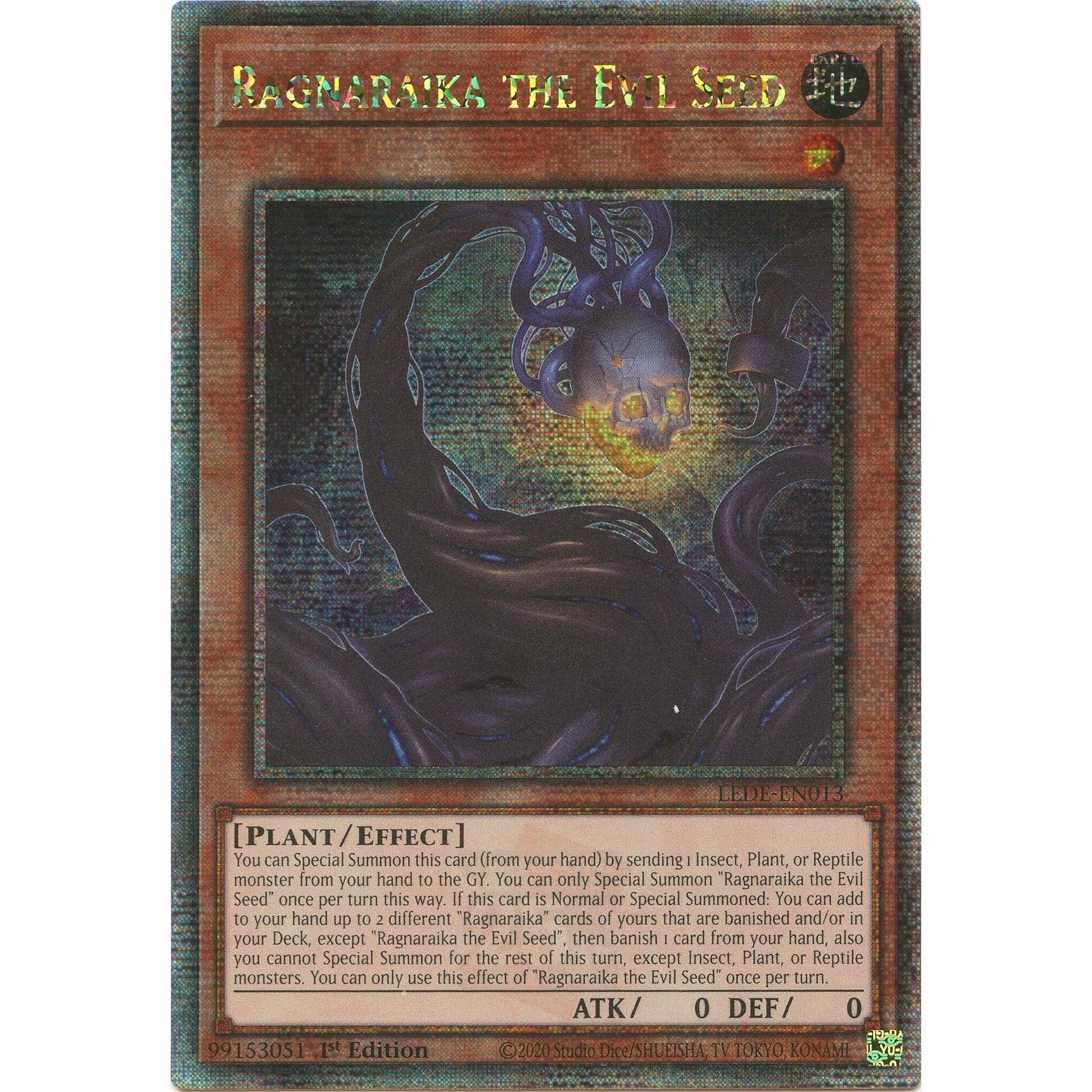 Image for Ragnaraika the Evil Seed (Quarter Century Secret Rare) (LEDE-EN013) (LEDE) - YuGiOh