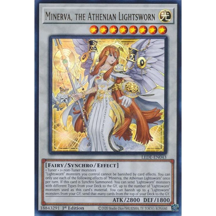 Image for Minerva, the Athenian Lightsworn (LEDE-EN043) (LEDE) - YuGiOh