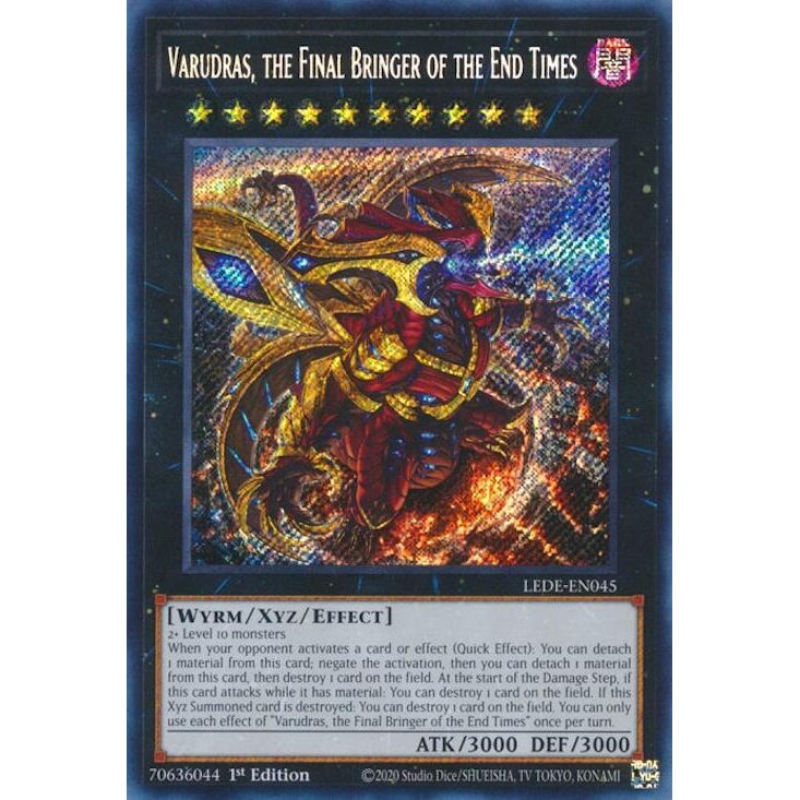 Image for Varudras, the Final Bringer of the End Times (LEDE-EN045) (LEDE) - YuGiOh