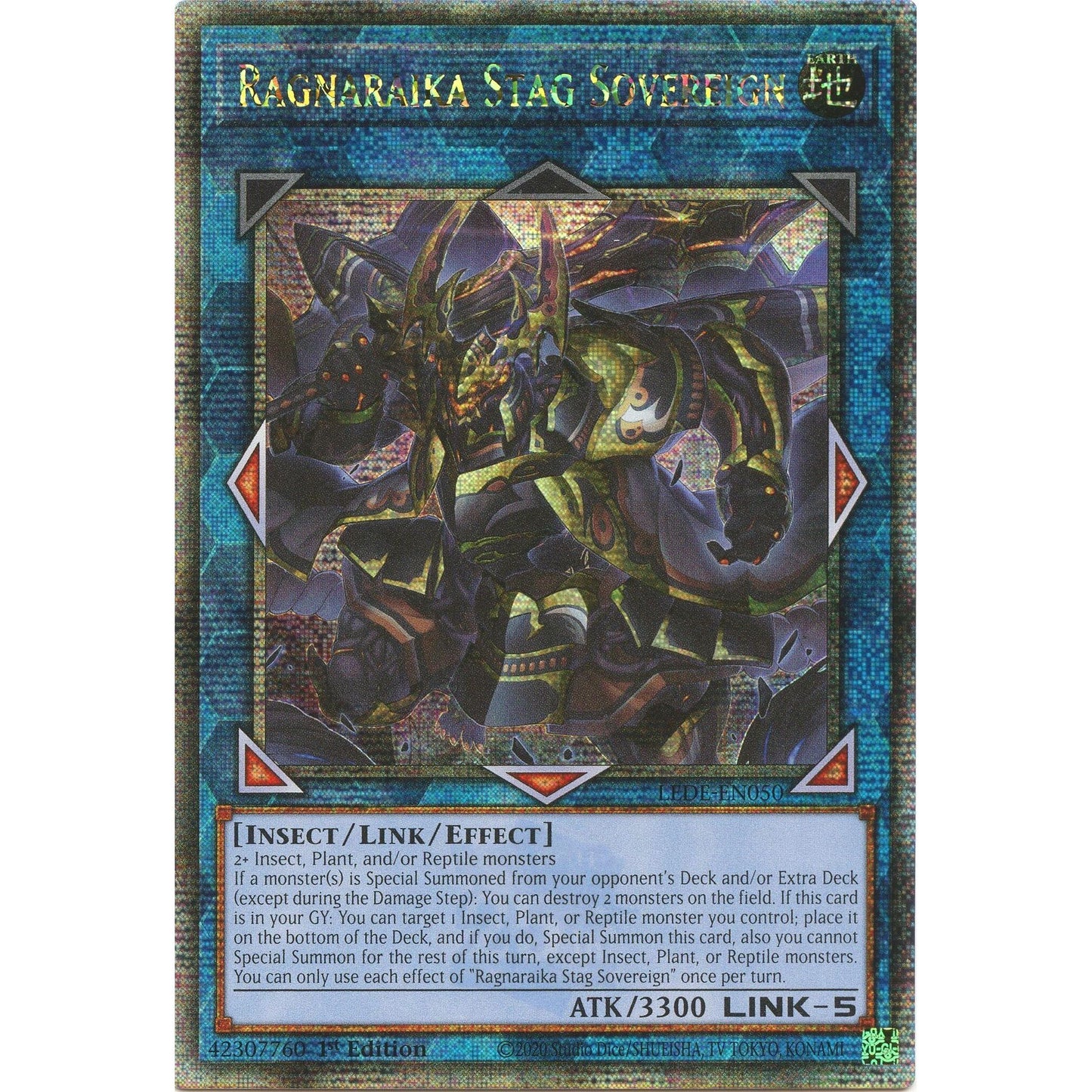Image for Ragnaraika Stag Sovereign (Quarter Century Secret Rare) (LEDE-EN050) (LEDE) - YuGiOh