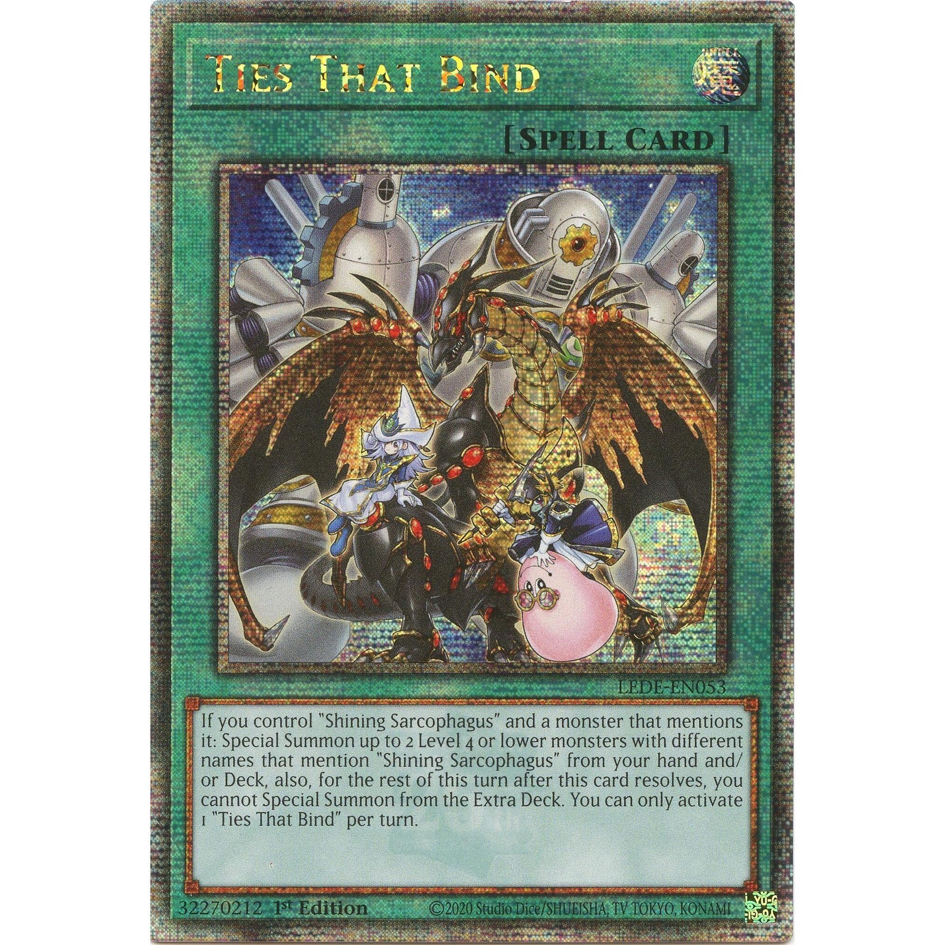 Image for Ties That Bind (Quarter Century Secret Rare) (LEDE-EN053) (LEDE) - YuGiOh