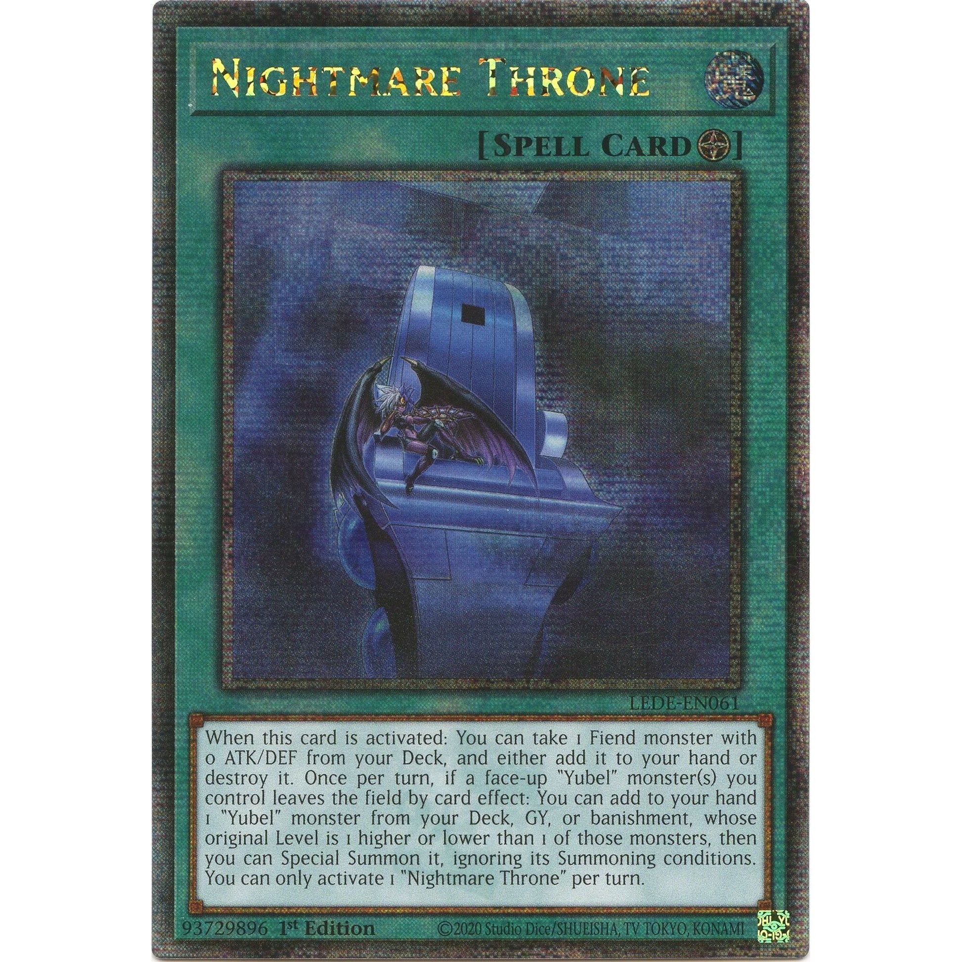 Image for Nightmare Throne (Quarter Century Secret Rare) (LEDE-EN061) (LEDE) - YuGiOh