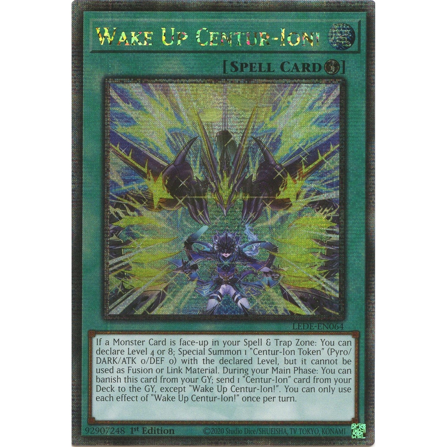 Image for Wake Up Centur-Ion! (Quarter Century Secret Rare) (LEDE-EN064) (LEDE) - YuGiOh