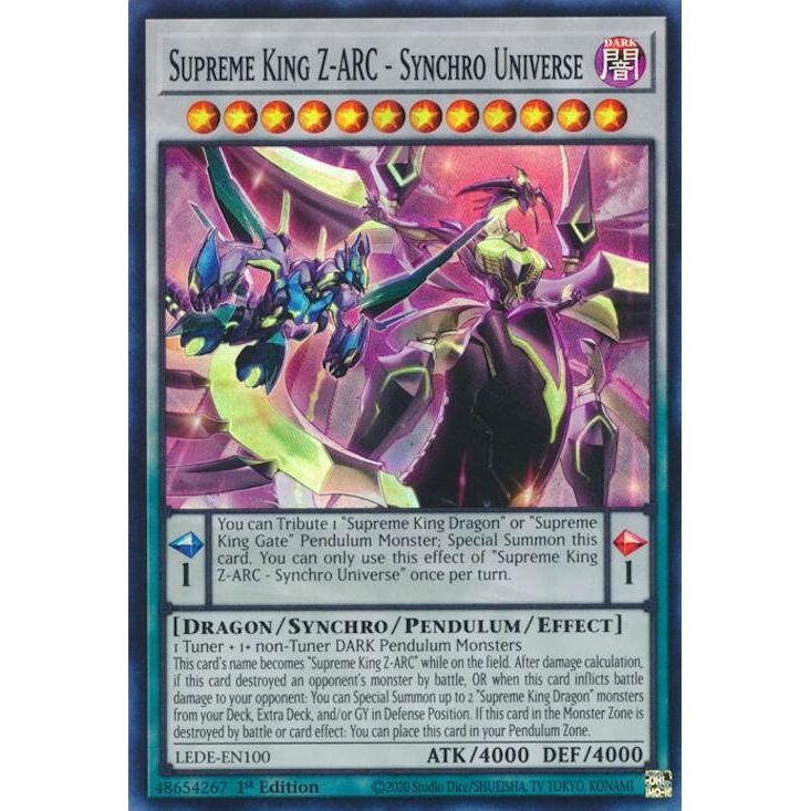 Image for Supreme King Z-ARC - Synchro Universe (LEDE-EN100) (LEDE) - YuGiOh
