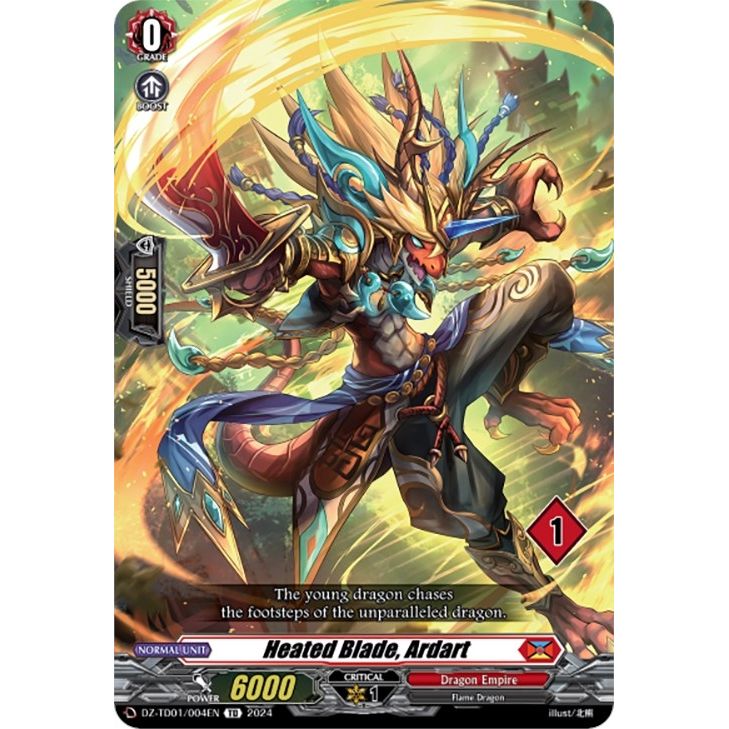 Image for Heated Blade, Ardart (1) (DZ-TD01/004EN) (DZ-TD01) - Cardfight Vanguard