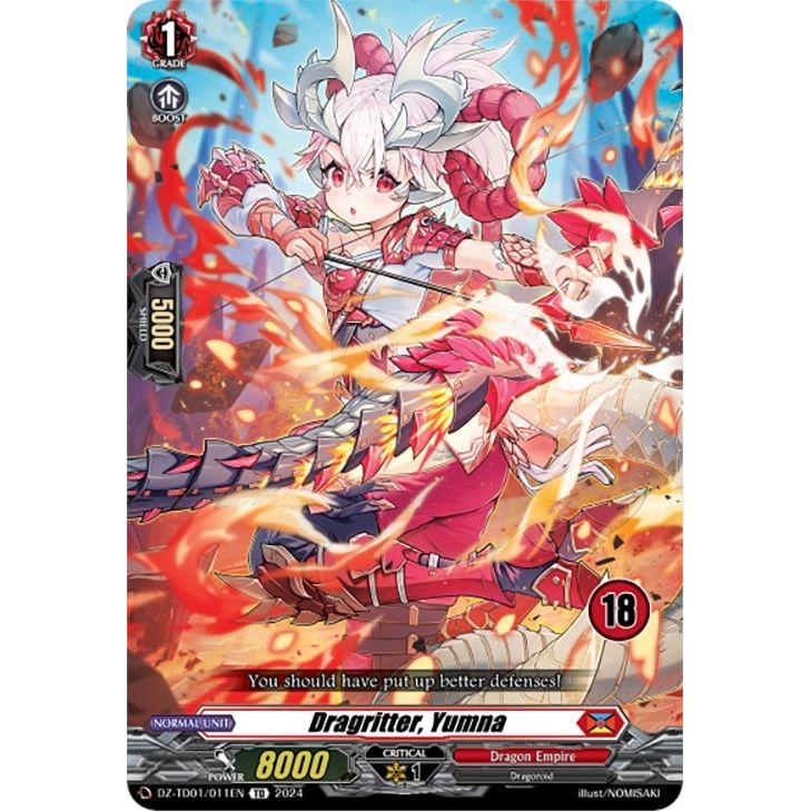 Image for Dragritter, Yumna (18) (DZ-TD01/011EN) (DZ-TD01) - Cardfight Vanguard