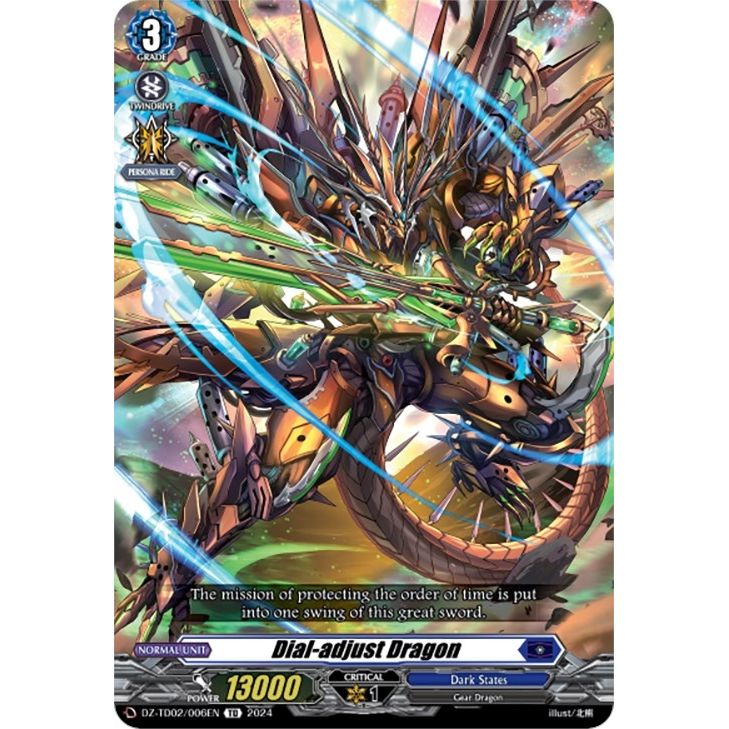 Image for Dial-adjust Dragon (DZ-TD02/006EN) (DZ-TD02) - Cardfight Vanguard