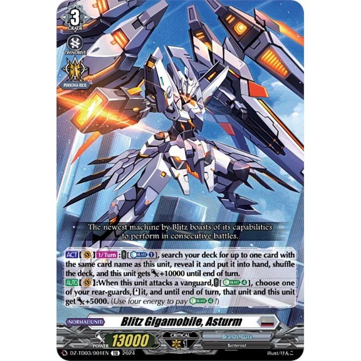 Image for Blitz Gigamobile, Asturm (DZ-TD03/001EN) (DZ-TD03) - Cardfight Vanguard