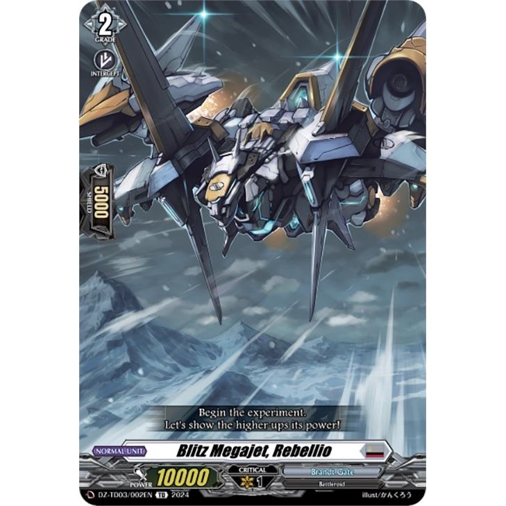 Image for Blitz Megajet, Rebellio (DZ-TD03/002EN) (DZ-TD03) - Cardfight Vanguard
