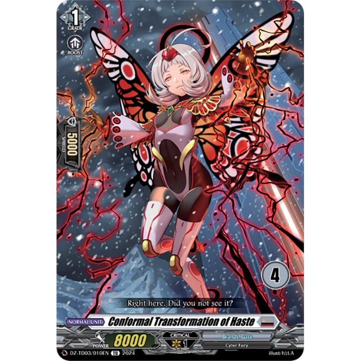Image for Conformal Transformation of Haste (4) (DZ-TD03/010EN) (DZ-TD03) - Cardfight Vanguard