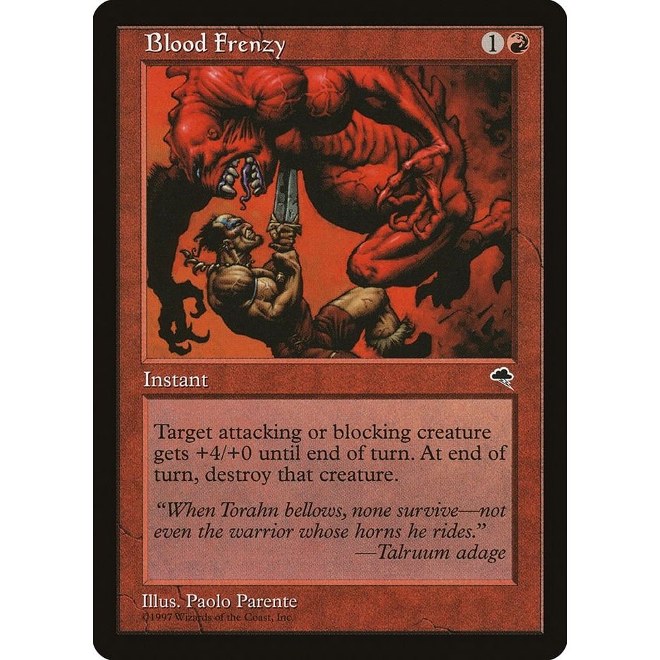 Image for Blood Frenzy (164) (TMP) - Magic: The Gathering