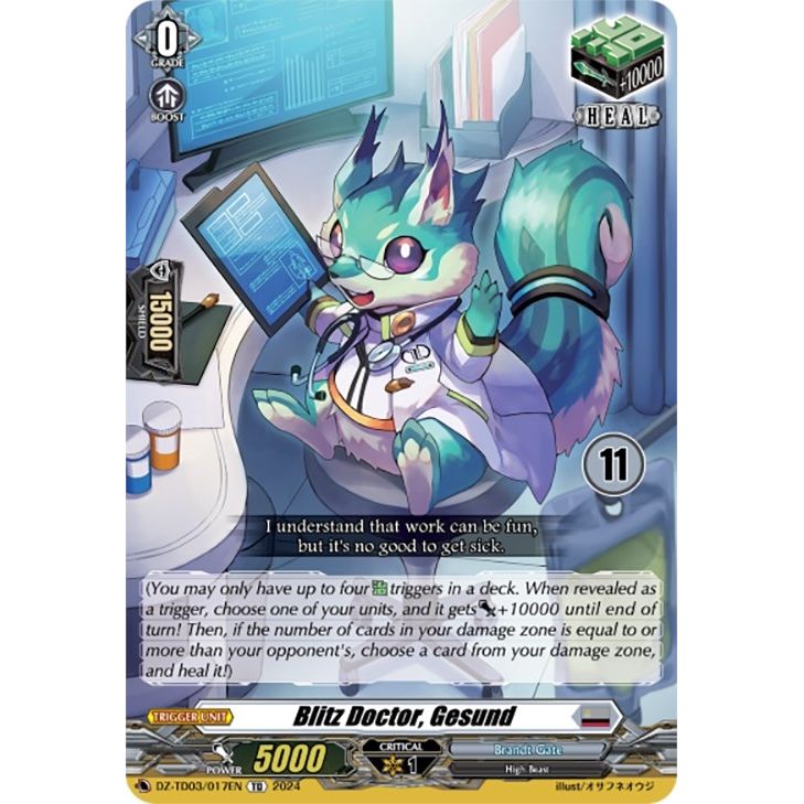 Image for Blitz Doctor, Gesund (11) (DZ-TD03/017EN) (DZ-TD03) - Cardfight Vanguard