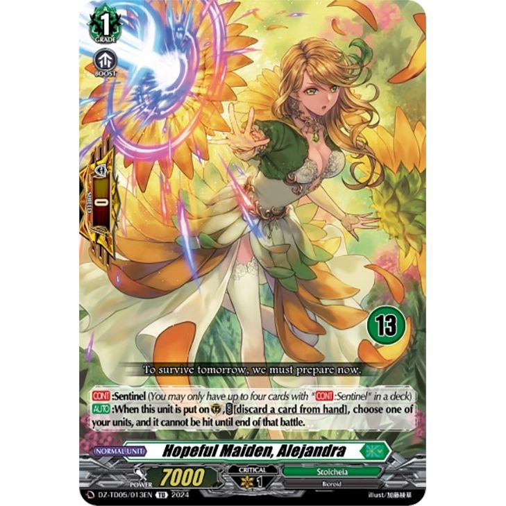 Image for Hopeful Maiden, Alejandra (13) (DZ-TD05/013EN) (DZ-TD05) - Cardfight Vanguard