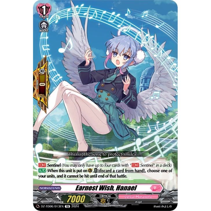 Image for Earnest Wish, Hanael (DZ-TD06/013EN) (DZ-TD06) - Cardfight Vanguard