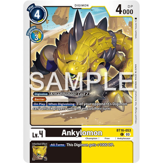 Image for Ankylomon (BT16-053 C) (BT16) - Digimon Card Game