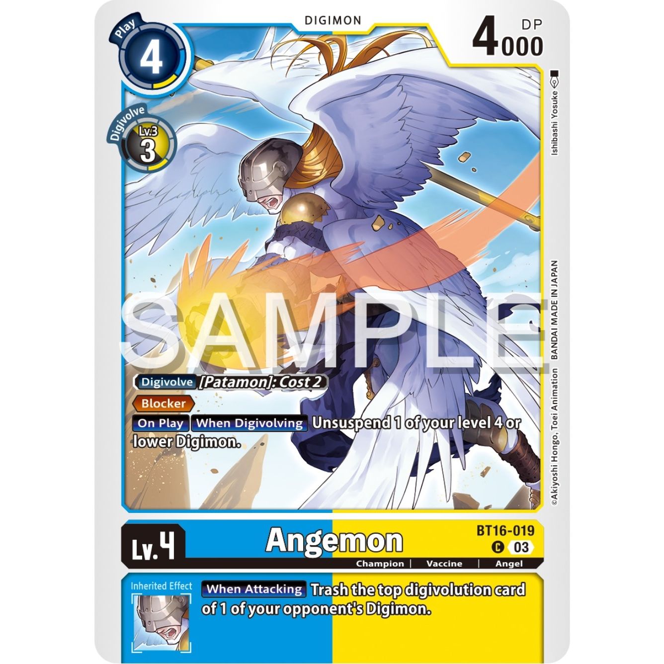 Image for Angemon (BT16-019 C) (BT16) - Digimon Card Game