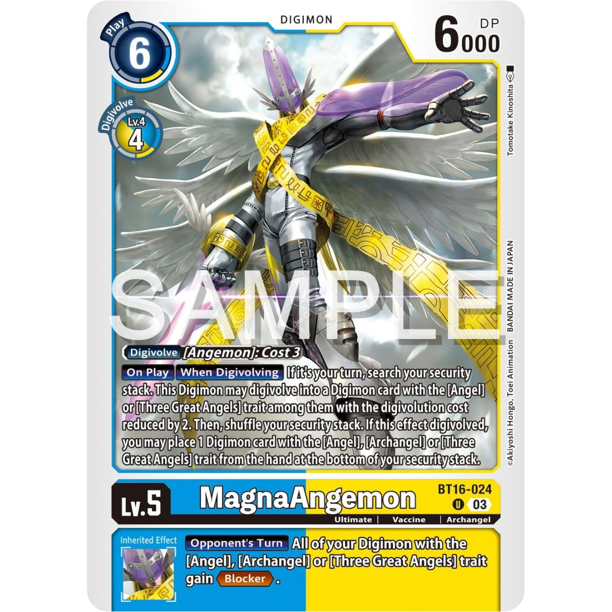 Image for MagnaAngemon (BT16-024 U) (BT16) - Digimon Card Game