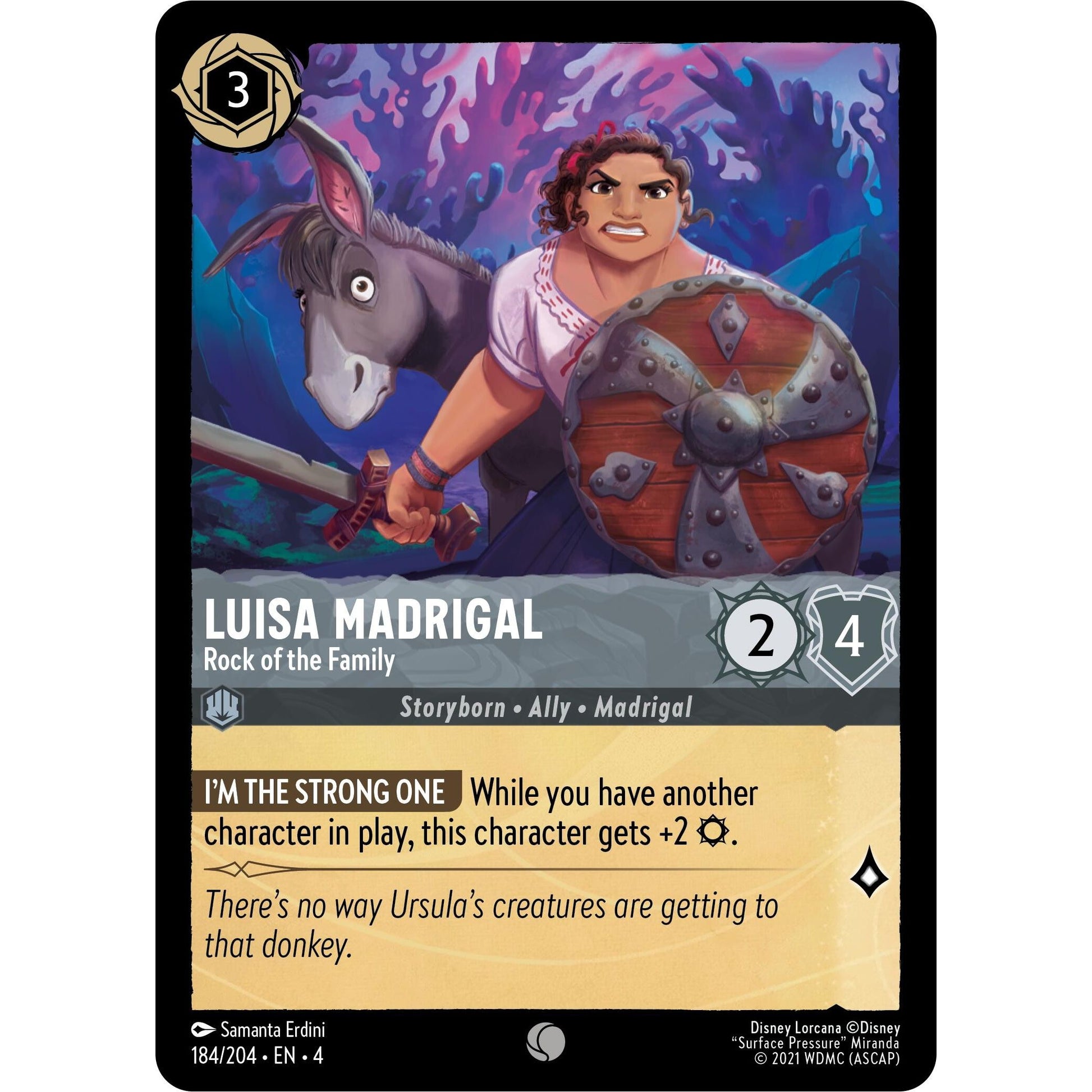 Image for Luisa Madrigal - Rock of the Family (184/204) (4) - Disney Lorcana