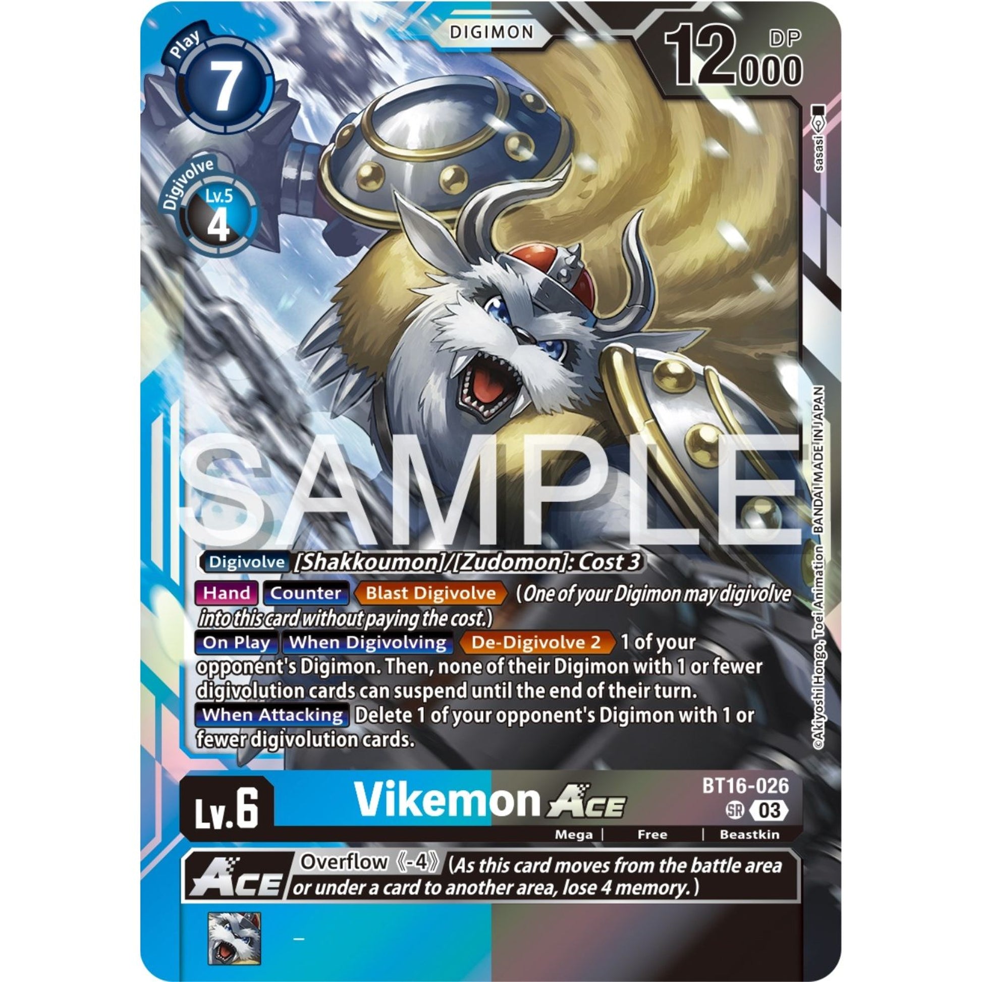 Image for Vikemon ACE (BT16-026 SR) (BT16) - Digimon Card Game