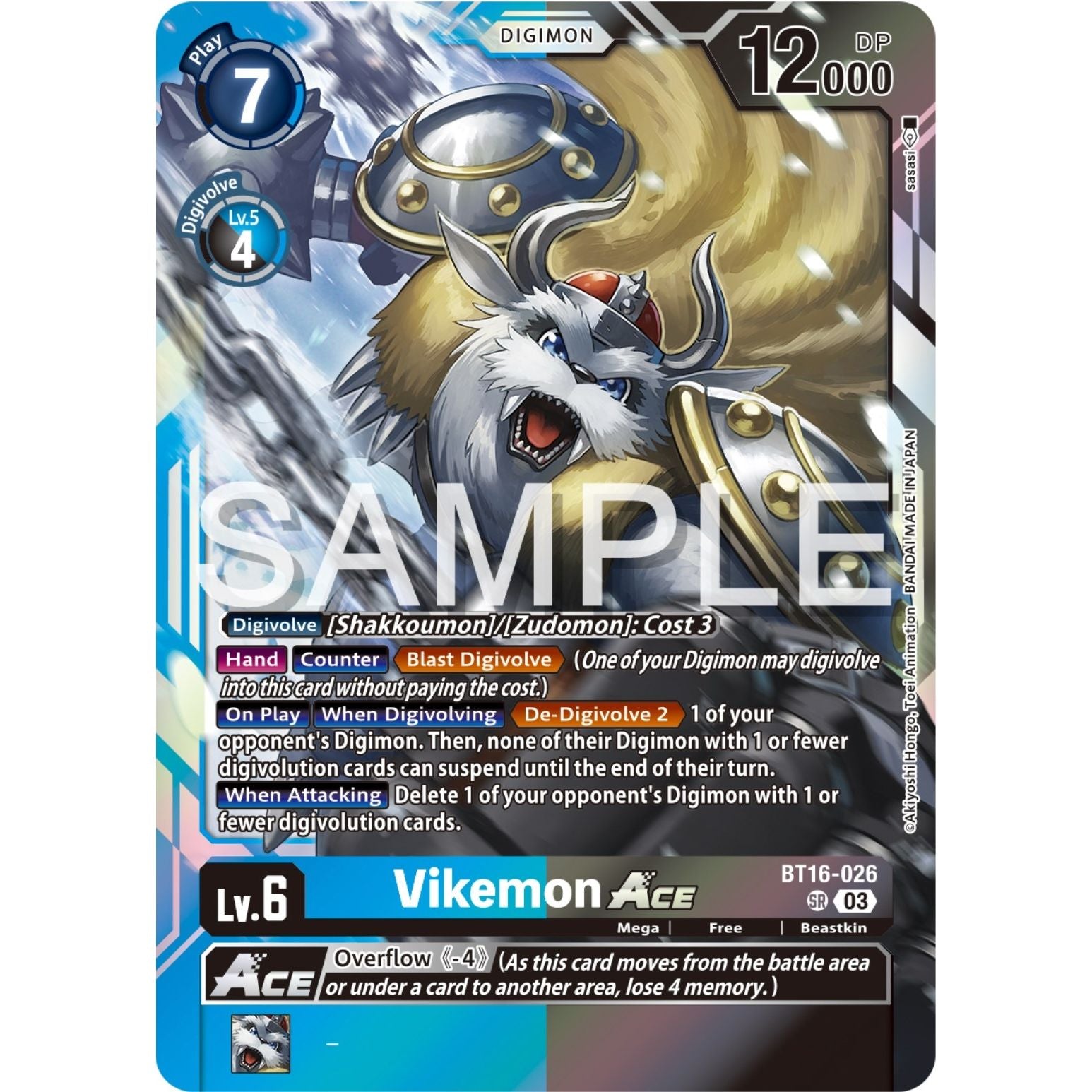 Image for Vikemon ACE (BT16-026 SR) (BT16) - Digimon Card Game