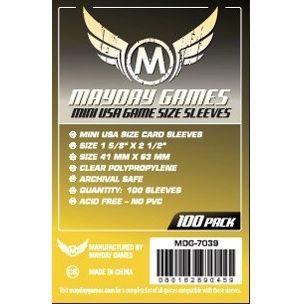 Image for Mini USA Card Sleeves Pack of 100 - Boardgames