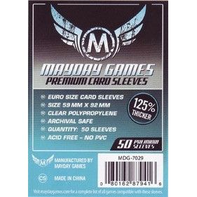 Image for Premium Euro Card Sleeves Pack of 50 - Boardgames