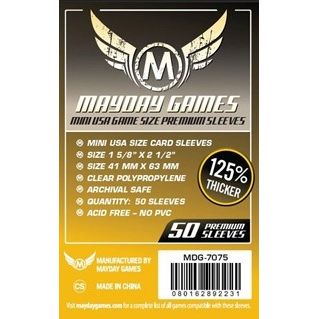 Image for Premium Mini USA Card Sleeves Pack of 50 - Boardgames