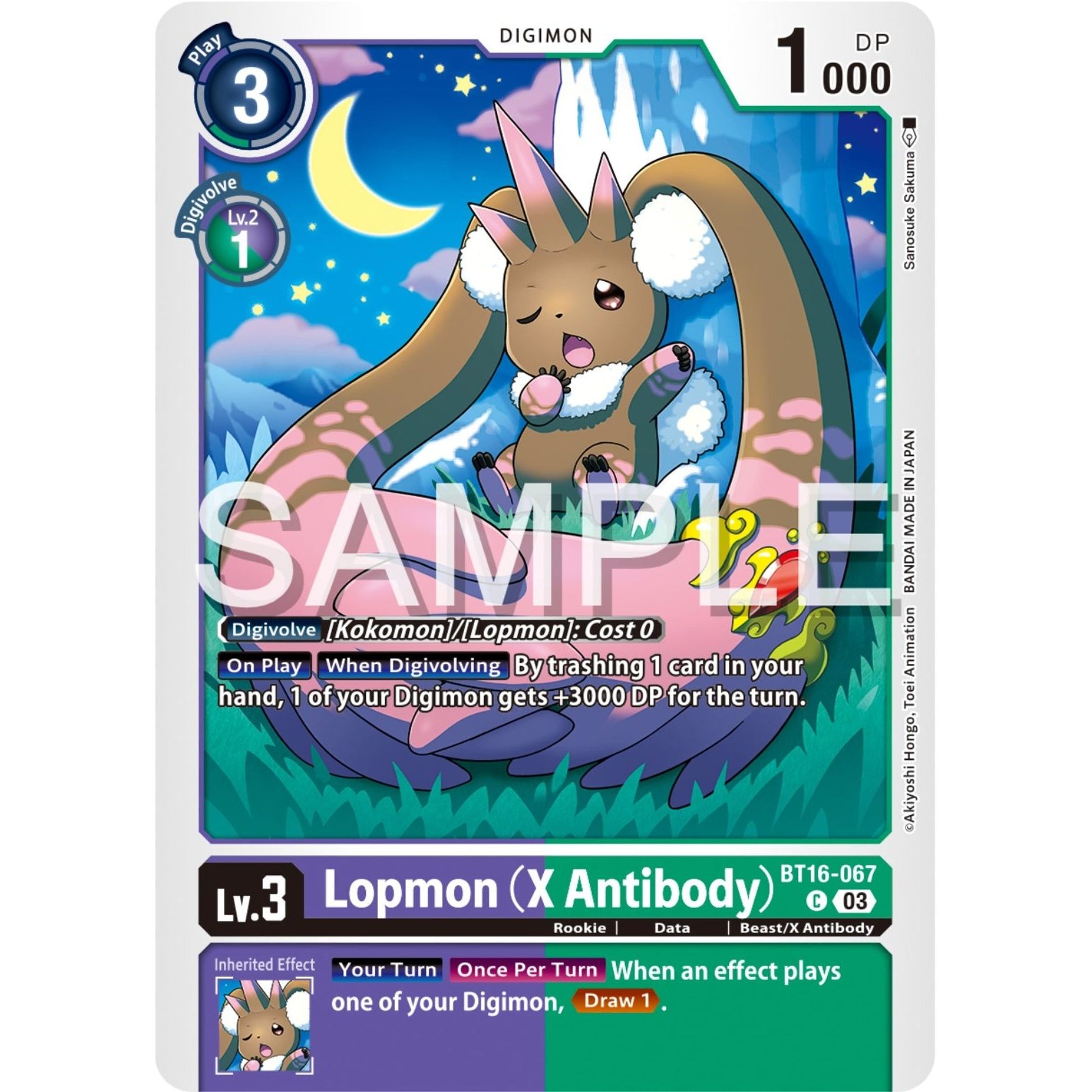 Image for Lopmon (X Antibody) (BT16-067 C) (BT16) - Digimon Card Game