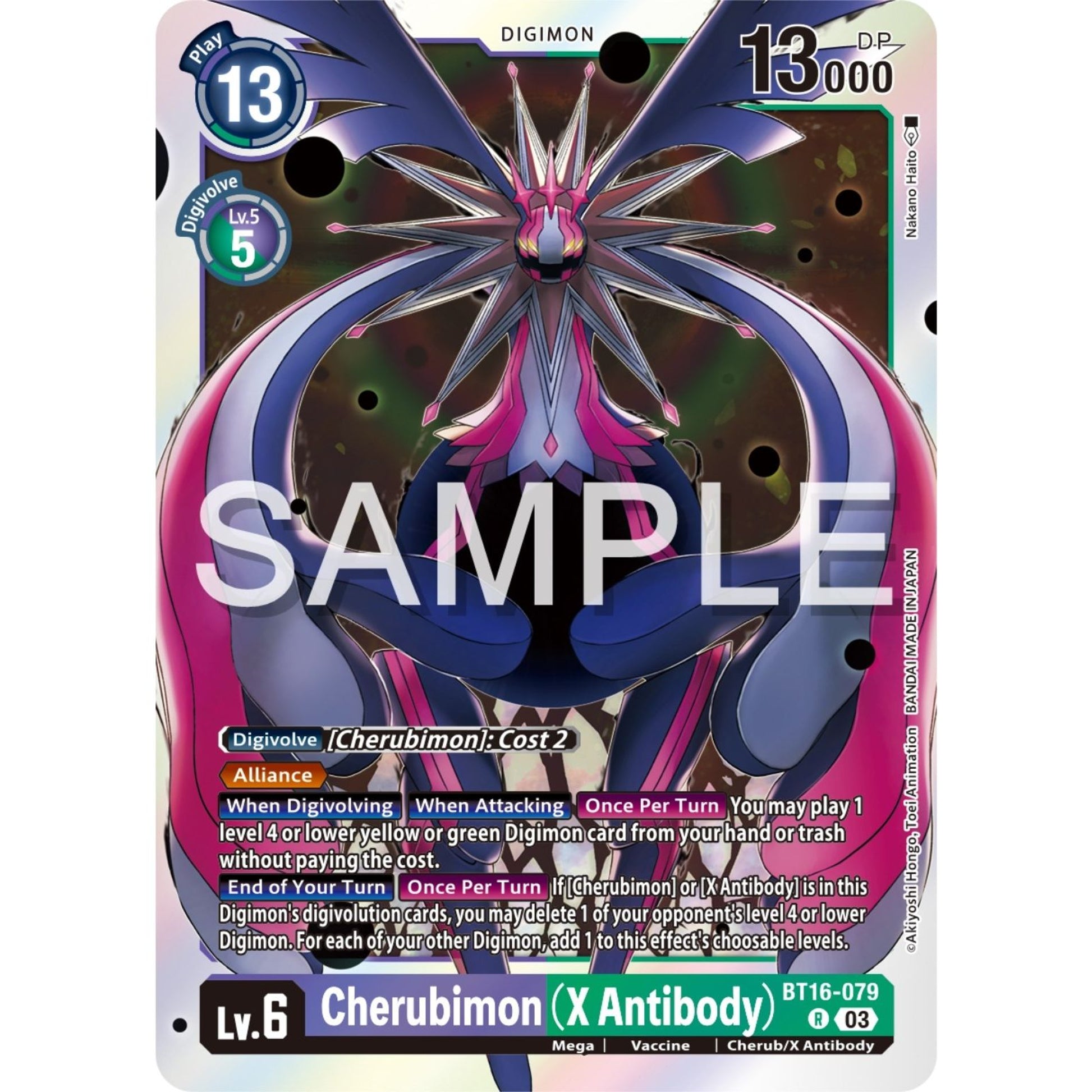 Image for Cherubimon (X Antibody) (BT16-079 R) (BT16) - Digimon Card Game